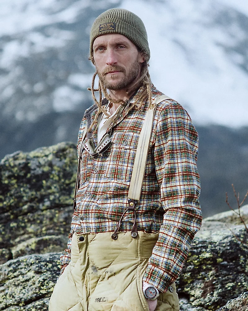 Plaid Wool-Blend Twill Workshirt