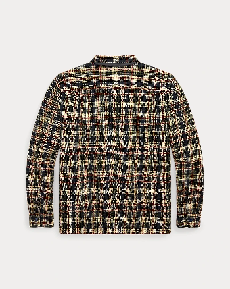 Plaid Twill Camp Shirt