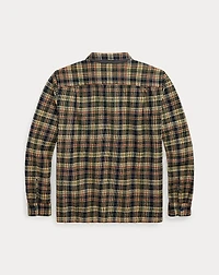 Plaid Twill Camp Shirt