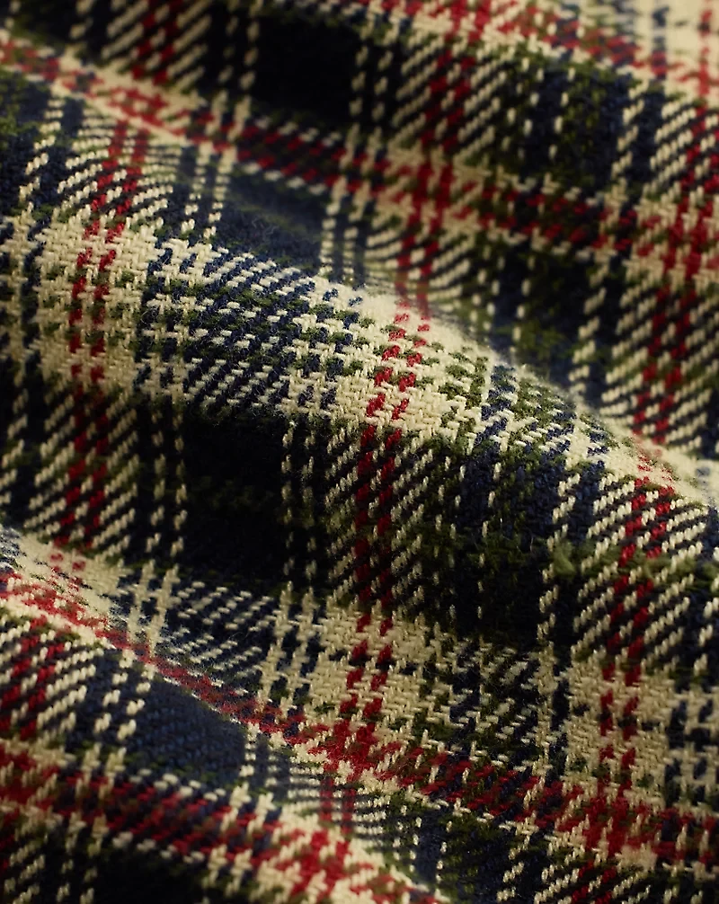 Plaid Twill Camp Shirt