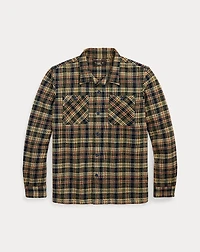 Plaid Twill Camp Shirt
