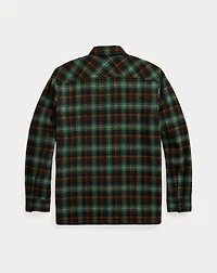 Plaid Wool Twill Overshirt