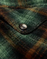 Plaid Wool Twill Overshirt