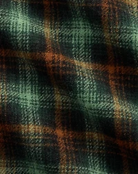 Plaid Wool Twill Overshirt