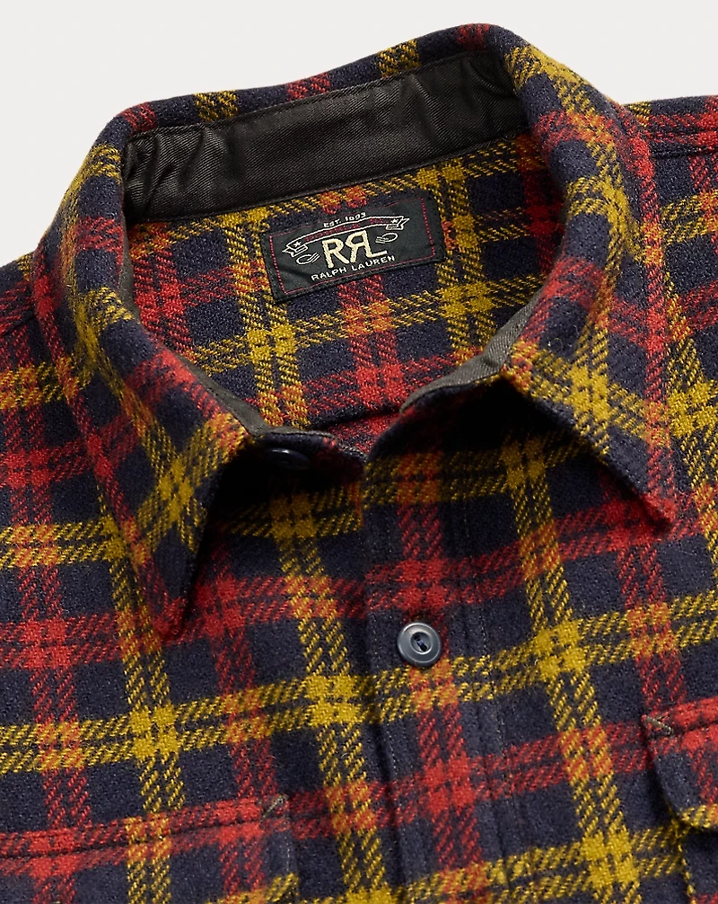 Checked Wool Twill Workshirt