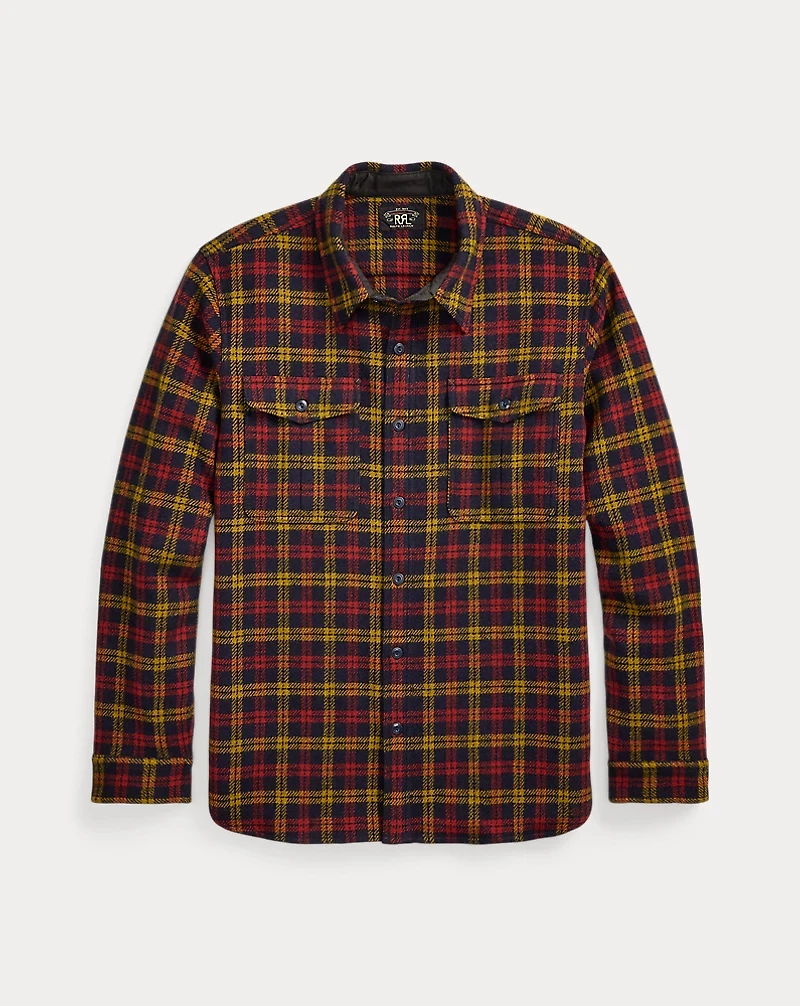 Checked Wool Twill Workshirt