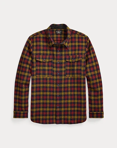 Checked Wool Twill Workshirt