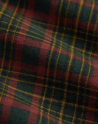 Plaid-Print Flannel Workshirt