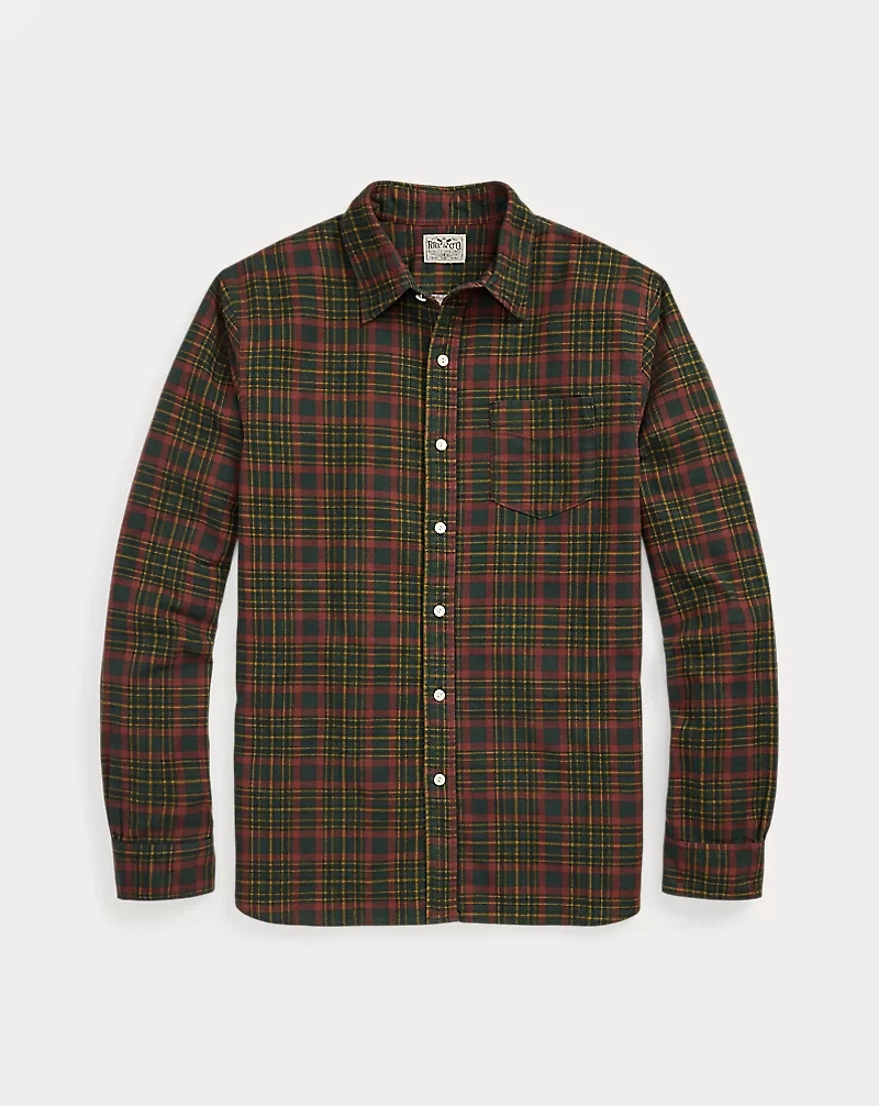 Plaid-Print Flannel Workshirt