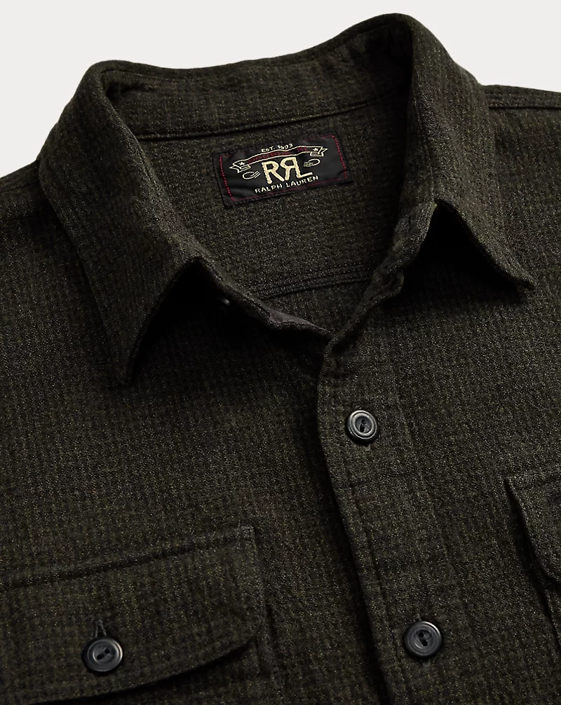 Micro-Plaid Brushed Workshirt