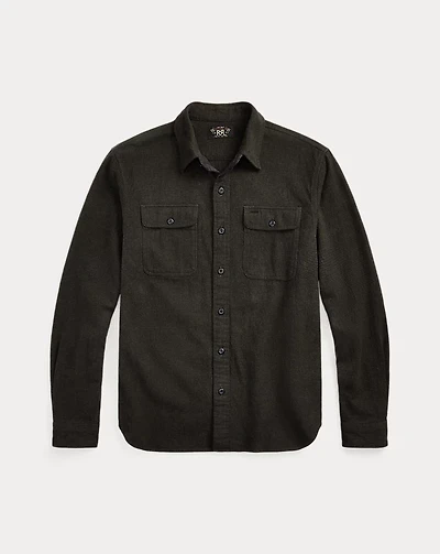 Micro-Plaid Brushed Workshirt