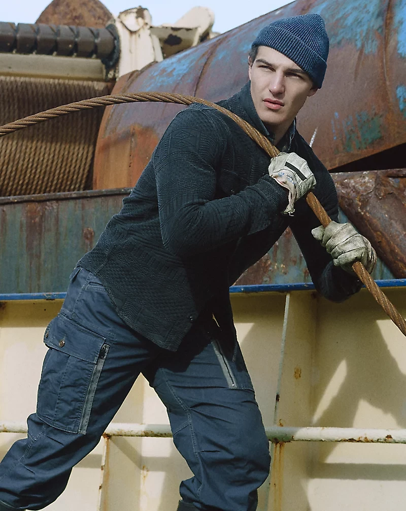 Indigo Jacquard Workshirt