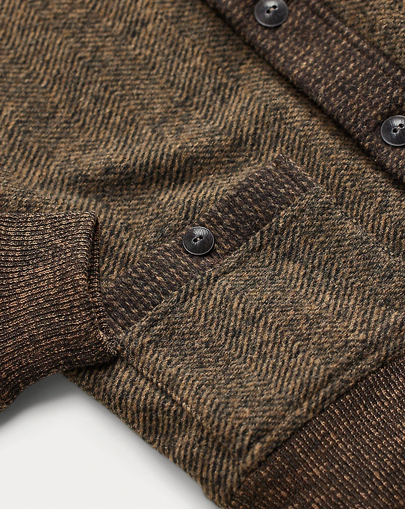 Double-Knit Tweed Cardigan