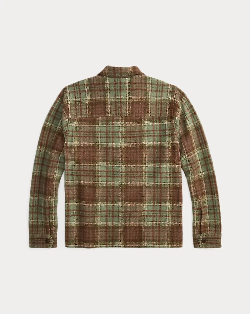 Plaid Wool-Blend Workshirt