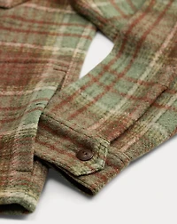 Plaid Wool-Blend Workshirt