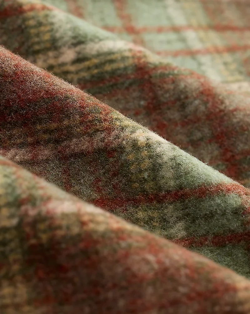 Plaid Wool-Blend Workshirt