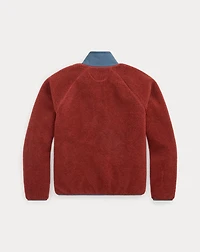 Wool-Blend Pile Fleece Jacket