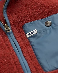 Wool-Blend Pile Fleece Jacket