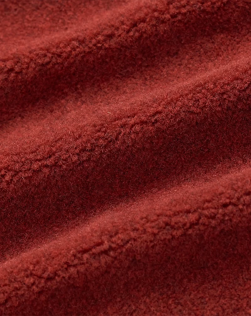 Wool-Blend Pile Fleece Jacket