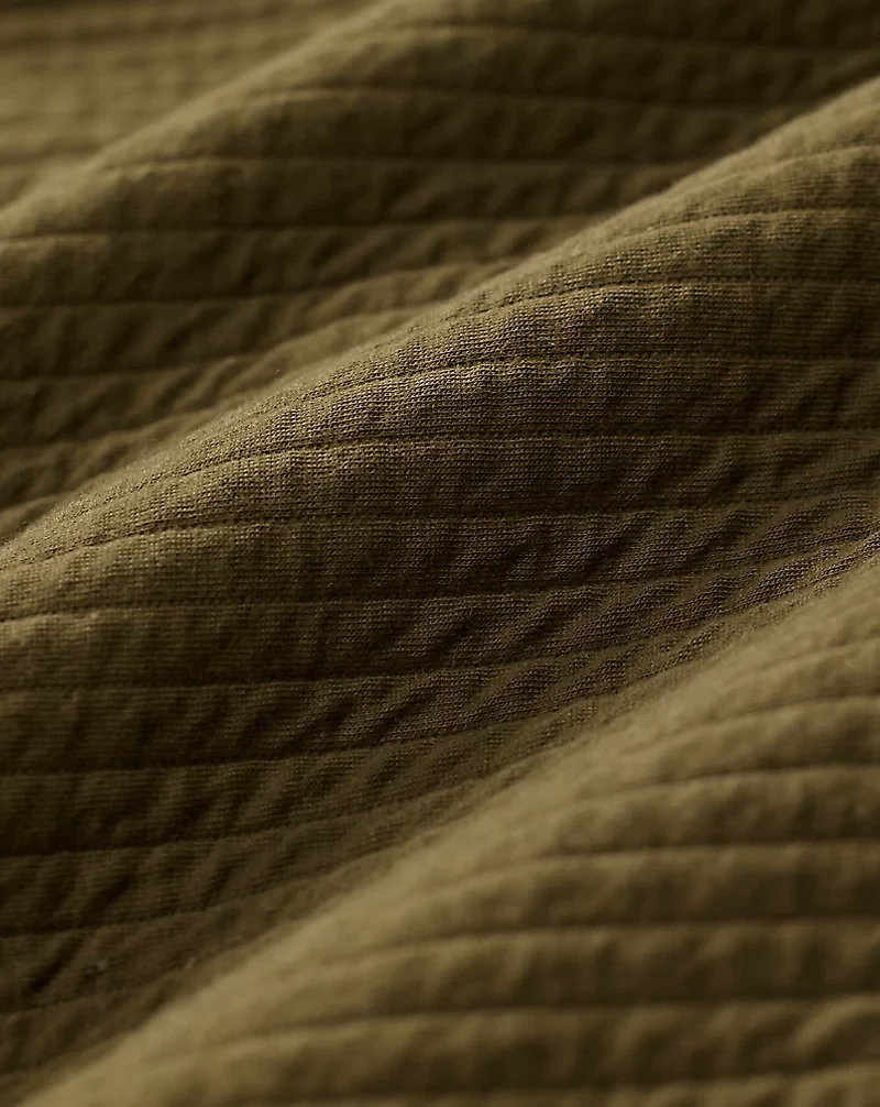 Quilted Double-Knit Sweatshirt