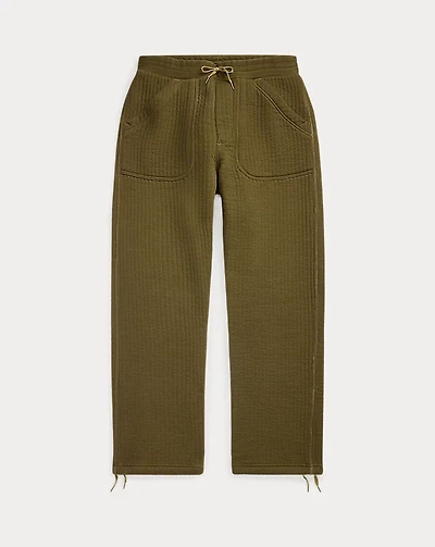 Quilted Double-Knit Pant