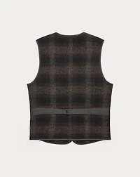Plaid Wool-Cotton Vest