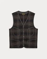 Plaid Wool-Cotton Vest