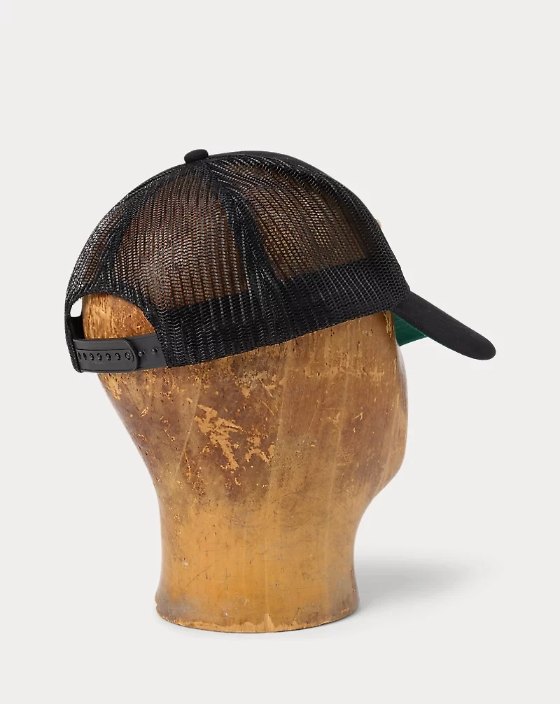 Logo-Patch Denim Trucker Cap