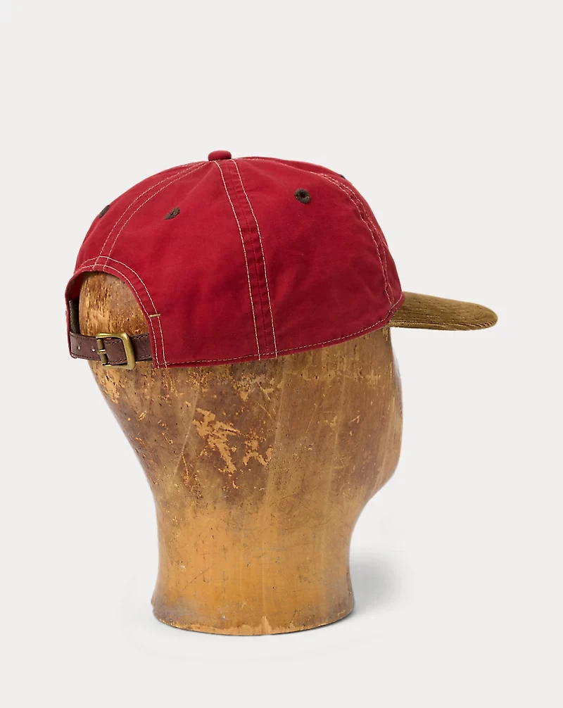 Corduroy-Bill Oilcloth Ball Cap