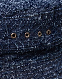 Indigo Jacquard Bucket Hat