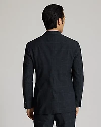 Indigo Checked Suit Jacket