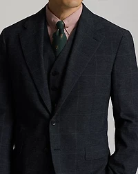 Indigo Checked Suit Jacket