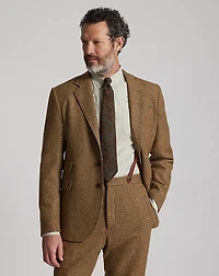 Checked Wool Suit Jacket