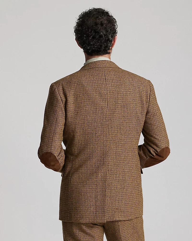 Checked Wool Suit Jacket