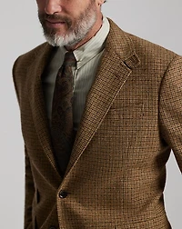 Checked Wool Suit Jacket