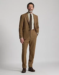 Slim Fit Checked Wool Suit Trouser