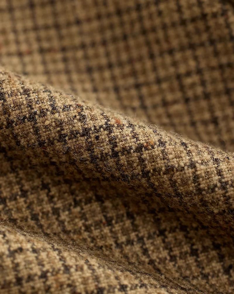 Slim Fit Checked Wool Suit Trouser