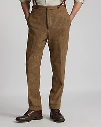 Slim Fit Checked Wool Suit Trouser