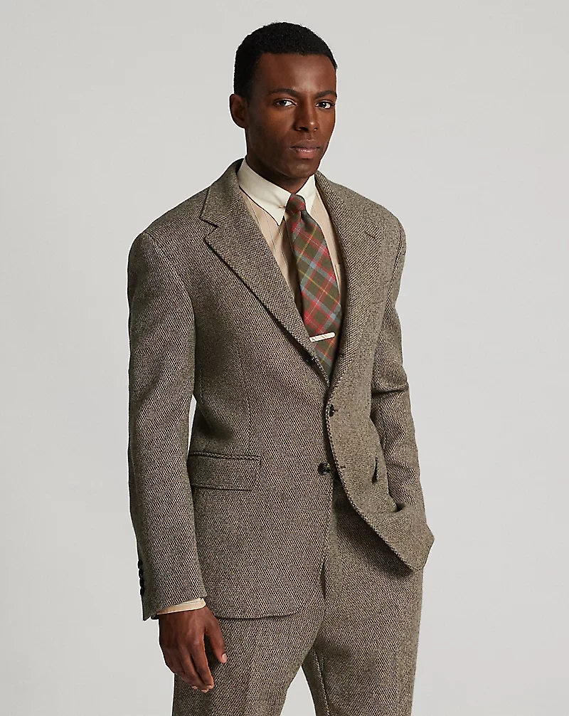Wool Dobby Suit Jacket