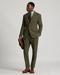 Windowpane Wool Suit Jacket