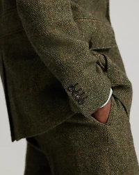 Windowpane Wool Suit Jacket