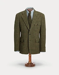 Windowpane Wool Suit Jacket