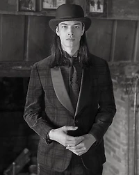 Plaid Corduroy Tuxedo Jacket