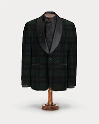 Plaid Corduroy Tuxedo Jacket