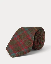 Handmade Plaid Cashmere-Wool Tie