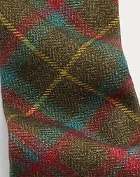 Handmade Plaid Cashmere-Wool Tie