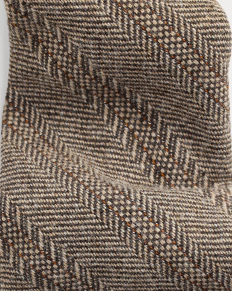 Handmade Wool Herringbone Tie