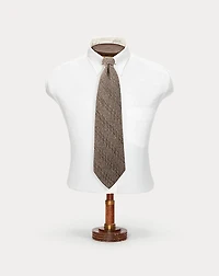Handmade Wool Herringbone Tie