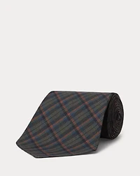 Handmade Plaid Silk Twill Tie