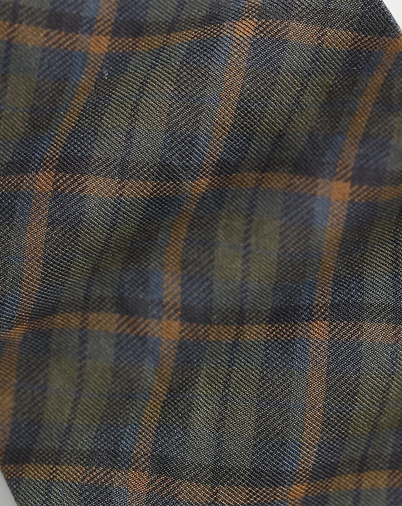 Handmade Plaid Silk Twill Tie